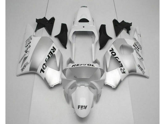 2002-2003 White Silver Black Honda CBR900RR 954RR Motorcycle Fairings