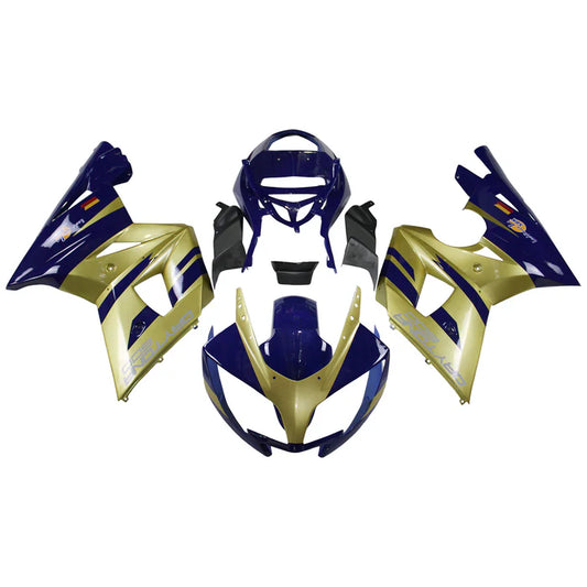2002-2005 Triumph Daytona 600 650 Gold & Blue Fairing Kit