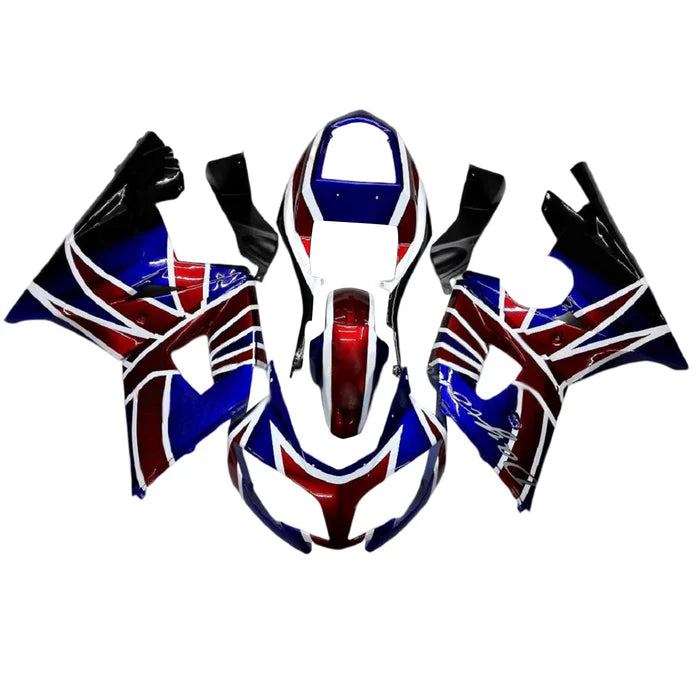 2002-2005 Triumph Daytona 600 650 Spider Red & Blue Fairing Kit
