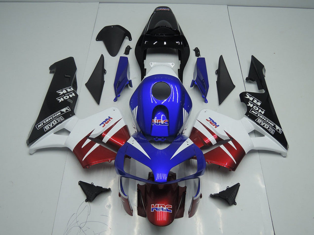 2003-2004 Dark Red Blue Honda CBR600RR Motorcycle Fairings