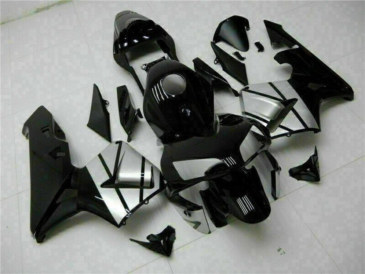 2003-2004 Glossy Black Honda CBR600RR Motorcycle Fairings