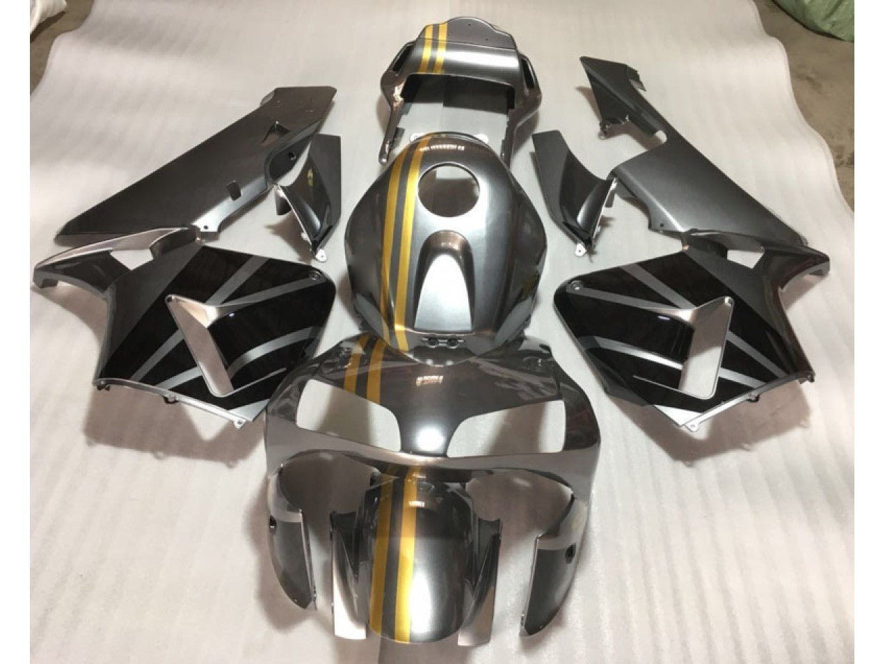 2003-2004 Silver Gold Black Honda CBR600RR Motorcycle Fairings