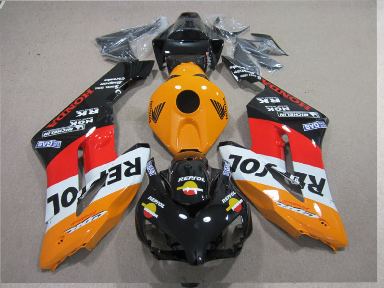 2004-2005 Orange Red White Repsol Honda CBR1000RR Motorcycle Fairings