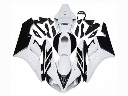 2004-2005 White Black Honda CBR1000RR Complete Fairing Kit & Plastics
