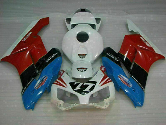2004-2005 White Red 77 Honda CBR1000RR Complete Fairing Kit