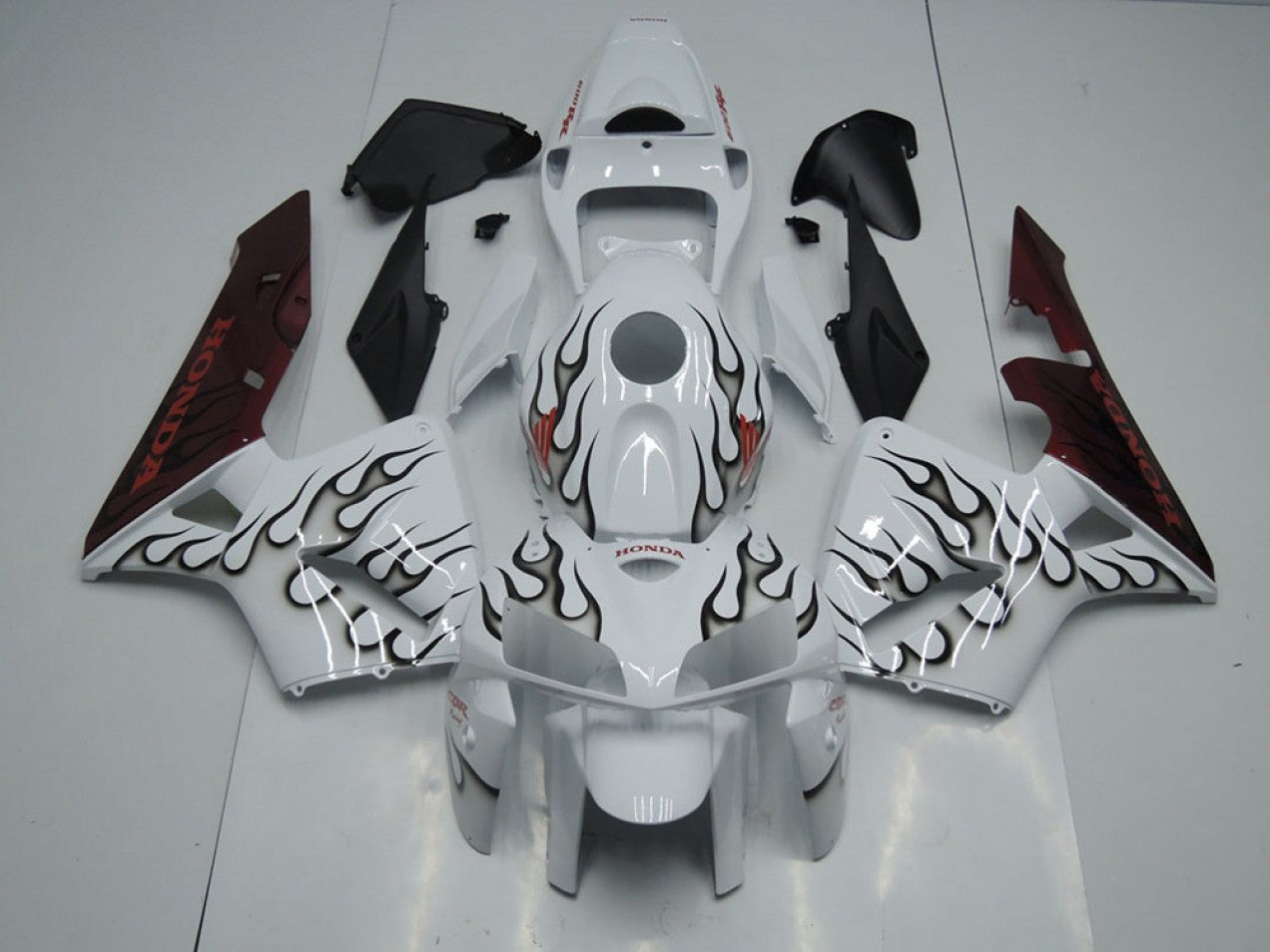 2005-2006 Black Flame Honda CBR600RR Motorcycle Fairings