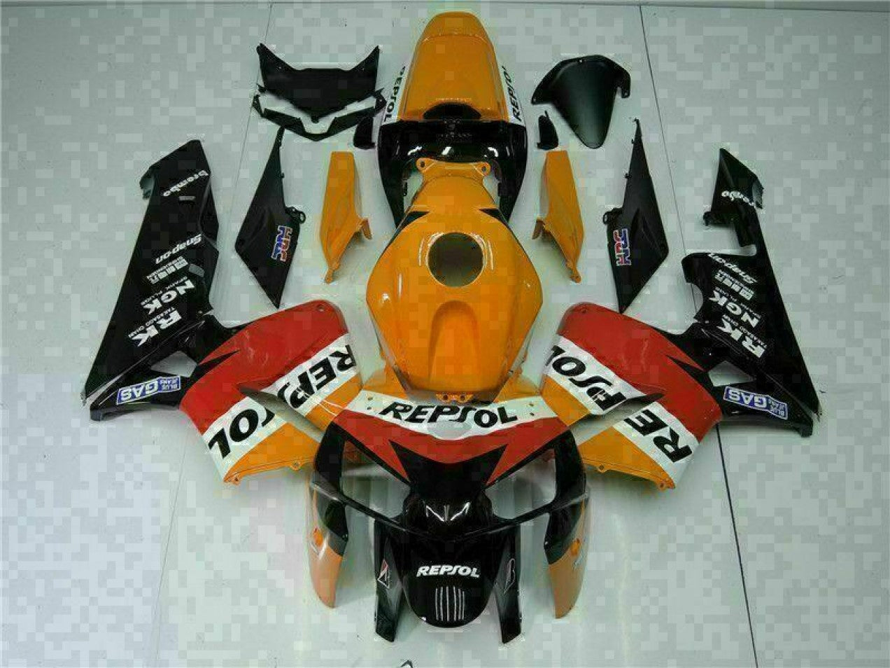 2005-2006 Orange Honda CBR600RR Plastics Motorcycle Fairings