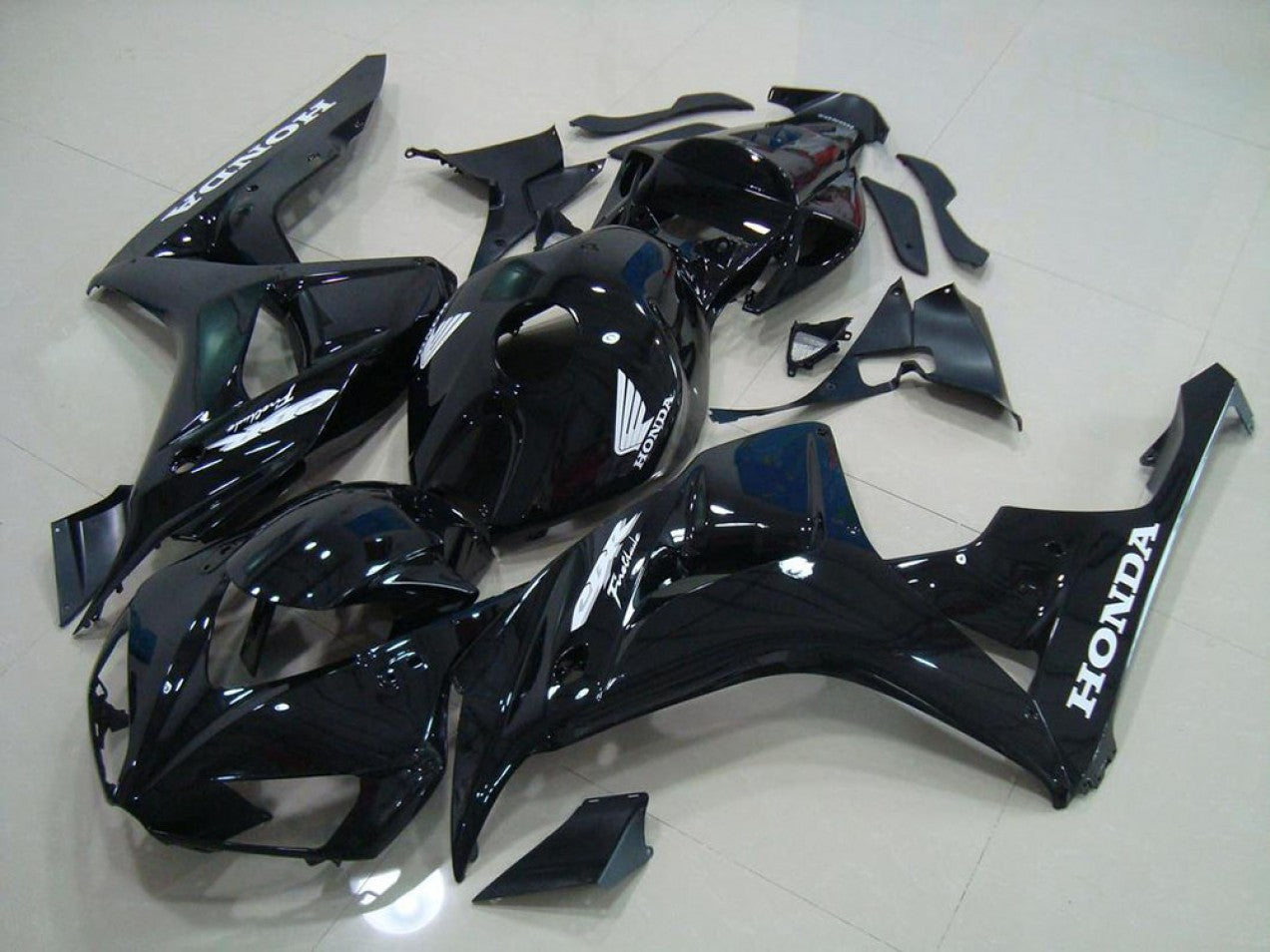 2006-2007 Black Silver Decals Honda CBR1000RR Motorcycle Fairings