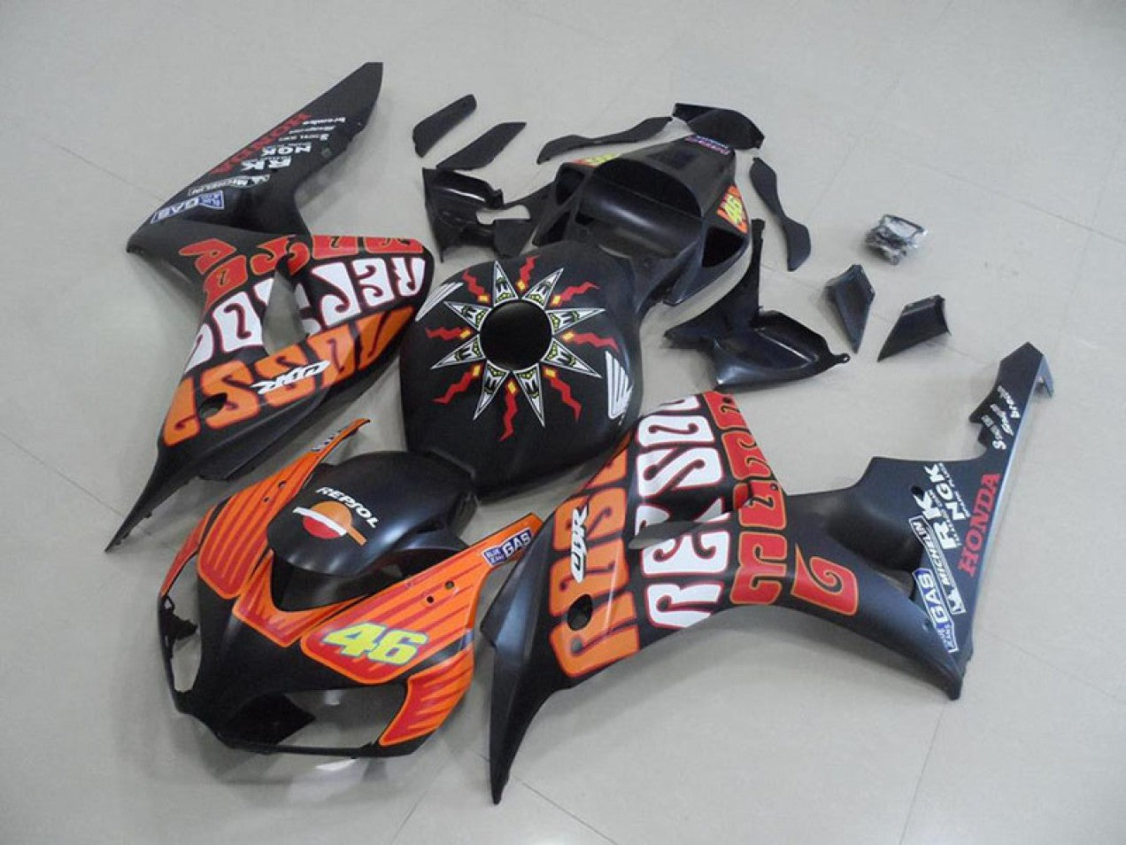 2006-2007 Matte Rossi Honda CBR1000RR Motorcycle Fairings