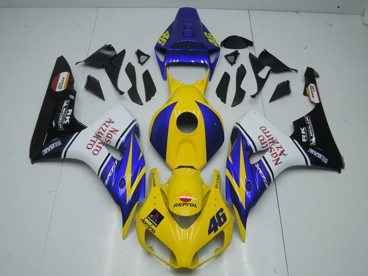 2006-2007 Yellow Nastro Honda CBR1000RR Motorcycle Fairings