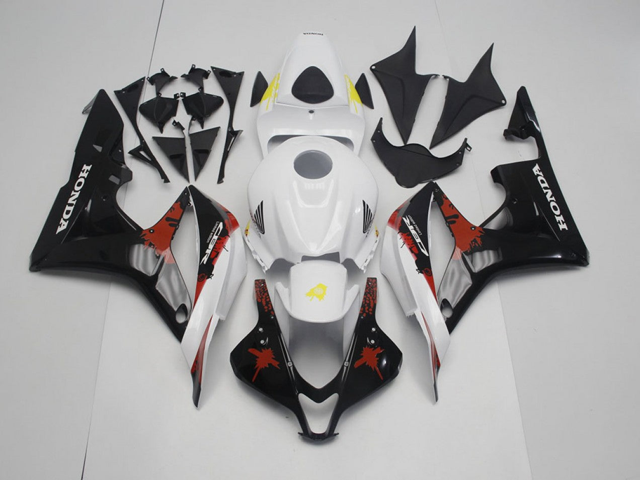 2007-2008 Black Limited Edition Honda CBR600RR Motorcycle Fairings
