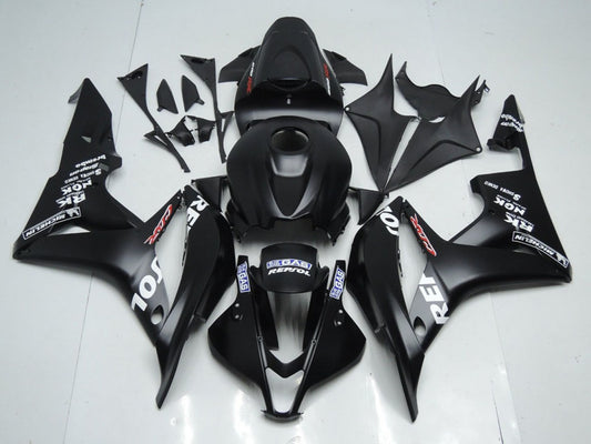 2007-2008 Matte Black Repsol Honda CBR600RR Motorcycle Fairings
