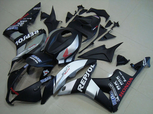 2007-2008 Silver Black Honda CBR600RR Motorcycle Fairings