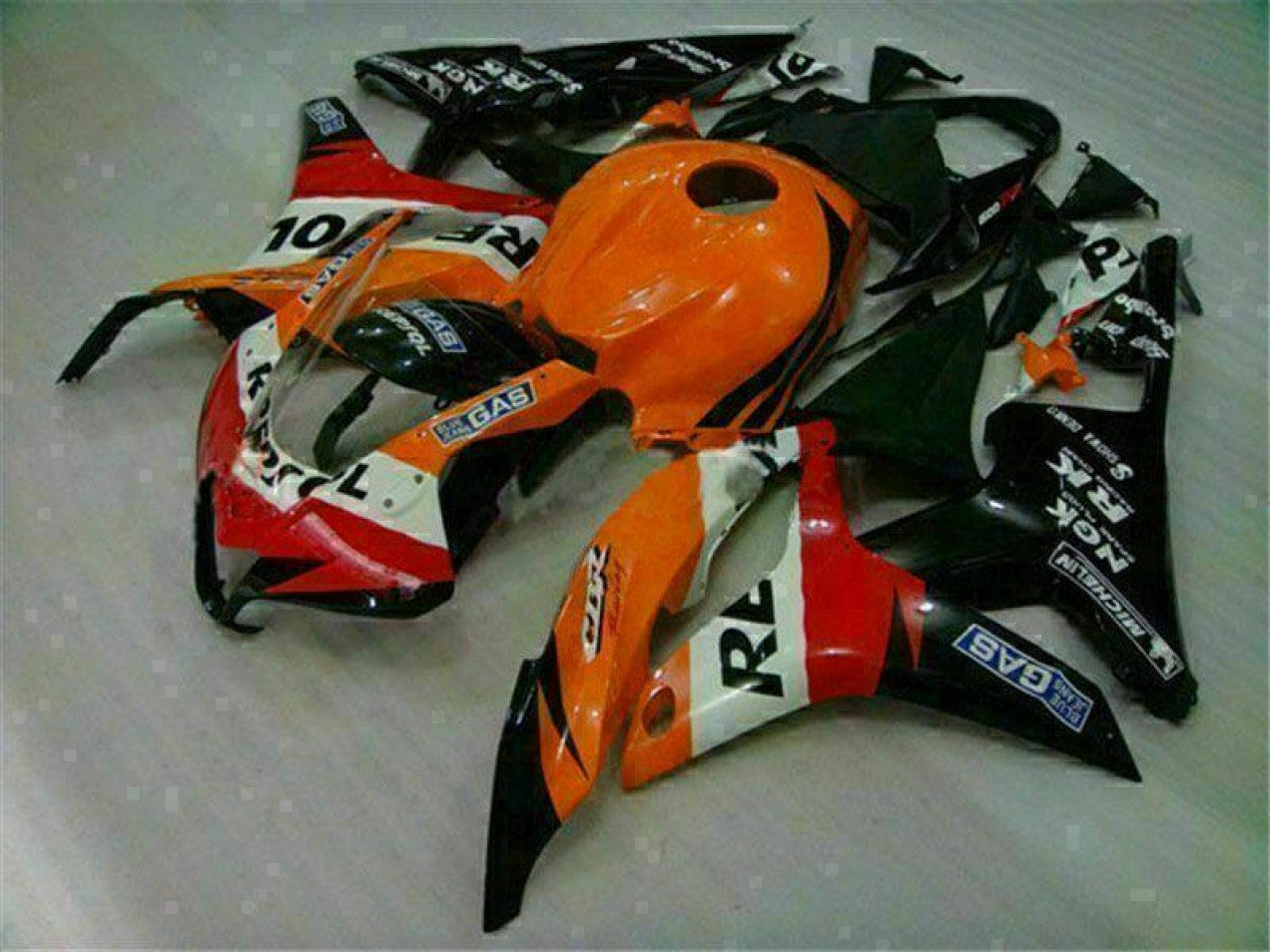 2007-2008 Orange Black Honda CBR600RR Motorcycle Fairings