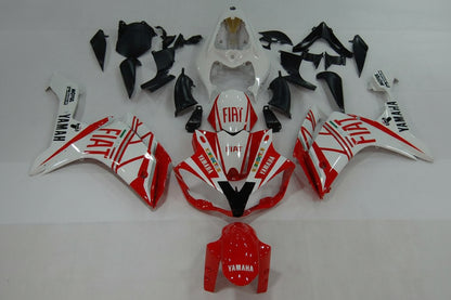 Motorcycle bodywork pieces with Yamaha branding on a white background