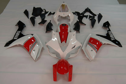 Motorcycle bodywork pieces with Yamaha branding on a white background