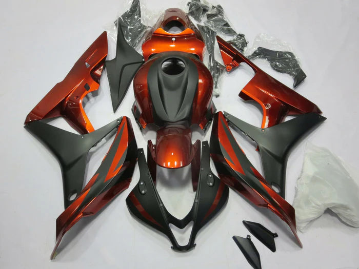 2007 2008 CBR600RR Honda Fairing Orange & Black Kit
