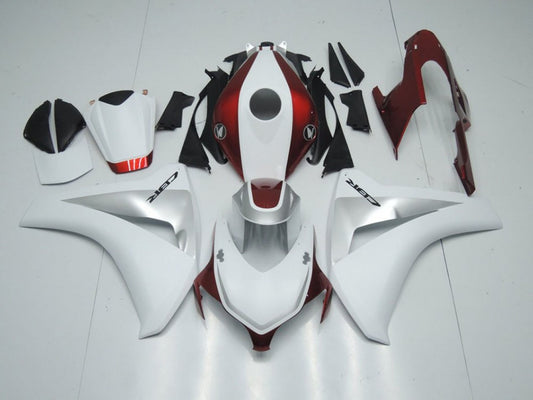 2008-2011 Candy Red White and Silver Honda CBR1000RR Motorcycle Fairings