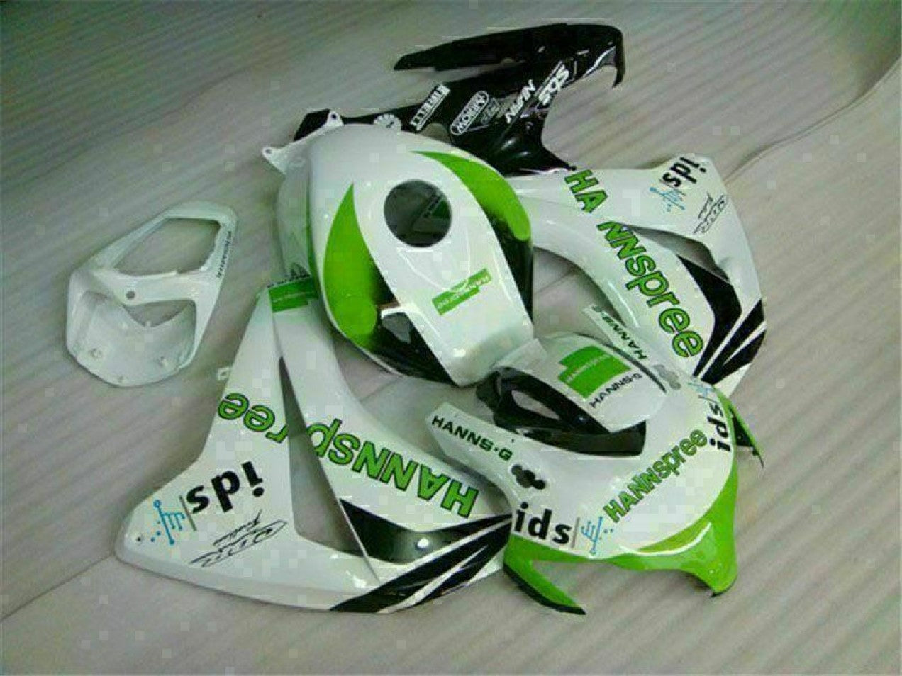 2008-2011 Green White Honda CBR1000RR Motorcycle Fairings & Bodywork