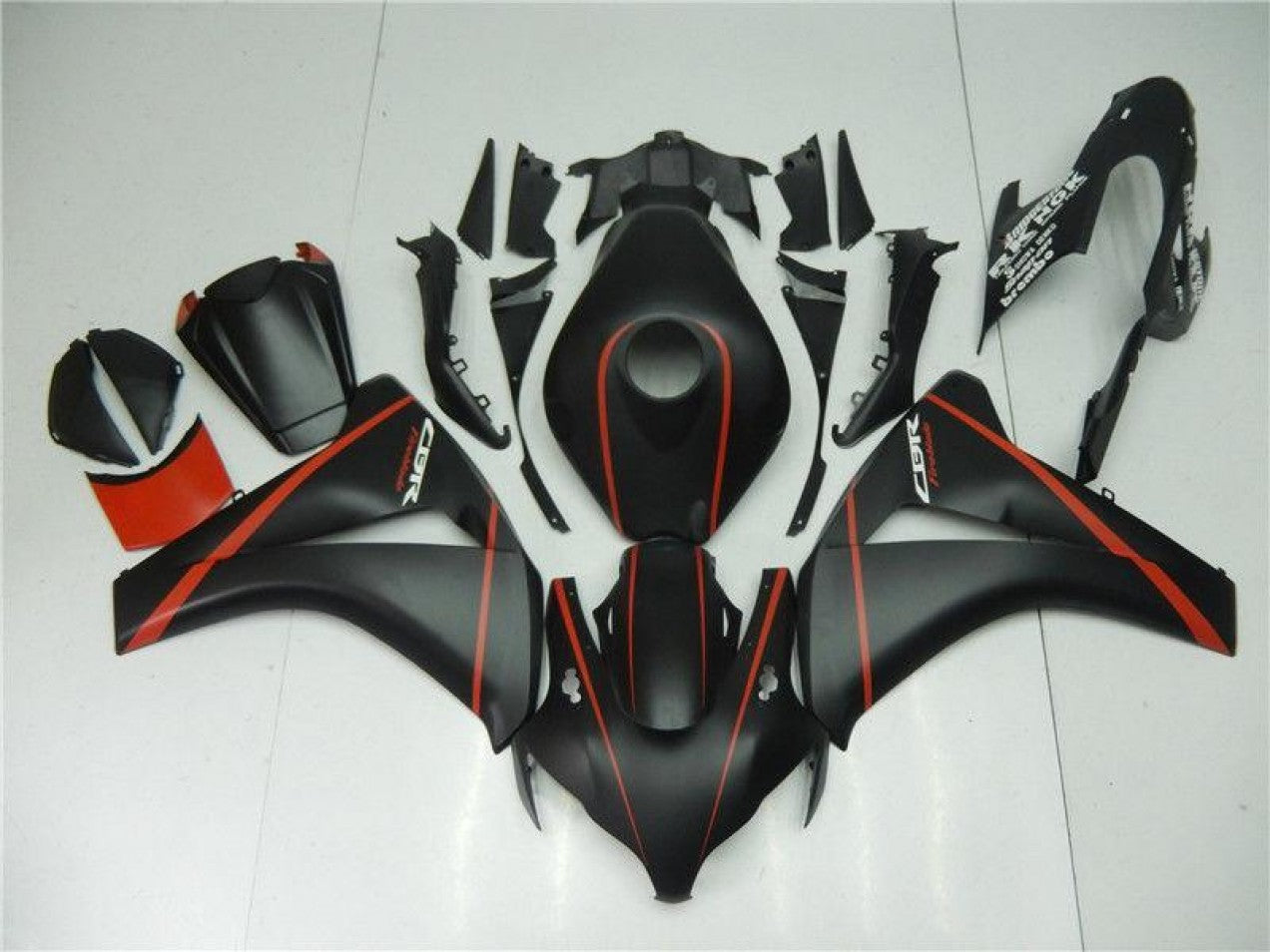 2008-2011 Matte Black Red Honda CBR1000RR Motorcycle Fairings