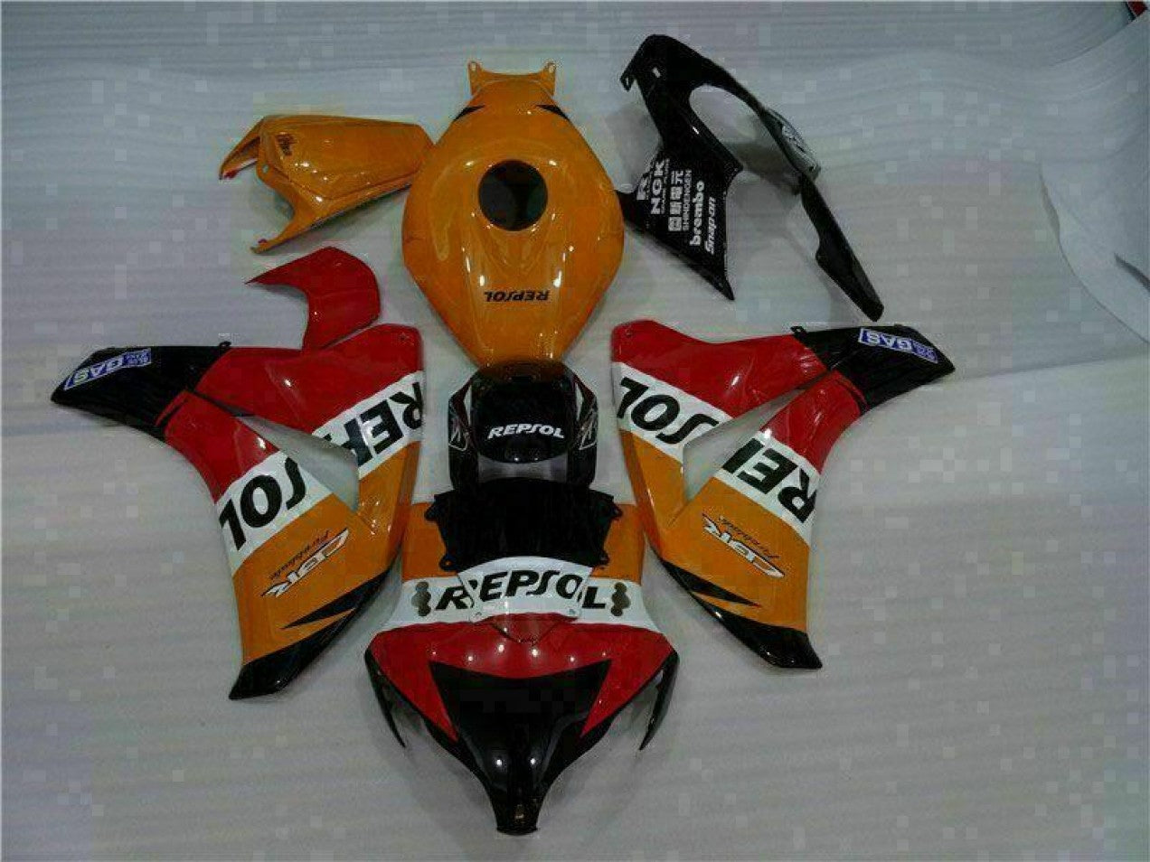 2008-2011 Orange Honda CBR1000RR Motorcycle Fairings