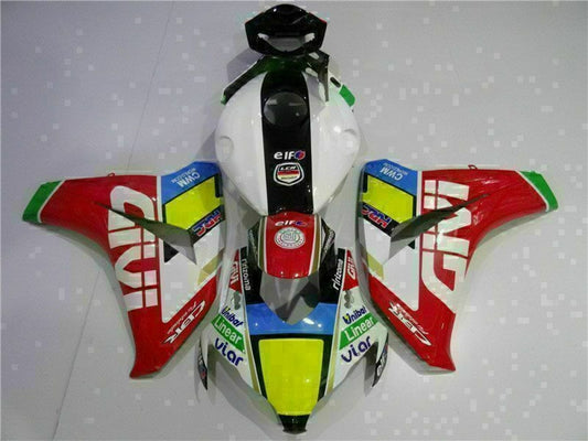 2008-2011 Red White Honda CBR1000RR Complete Fairing Kit