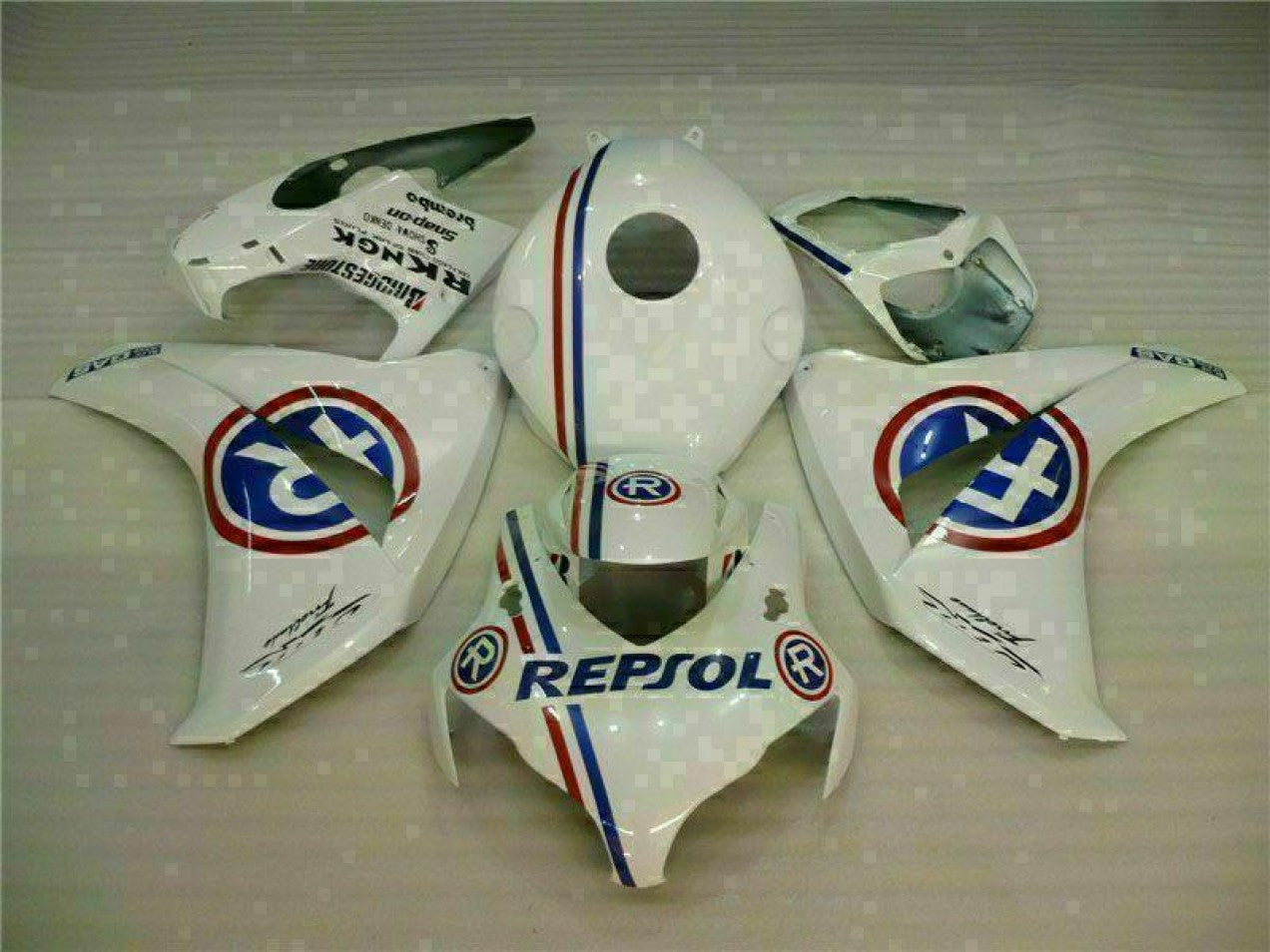 2008-2011 White Blue Honda CBR1000RR ABS Fairing & Bodywork