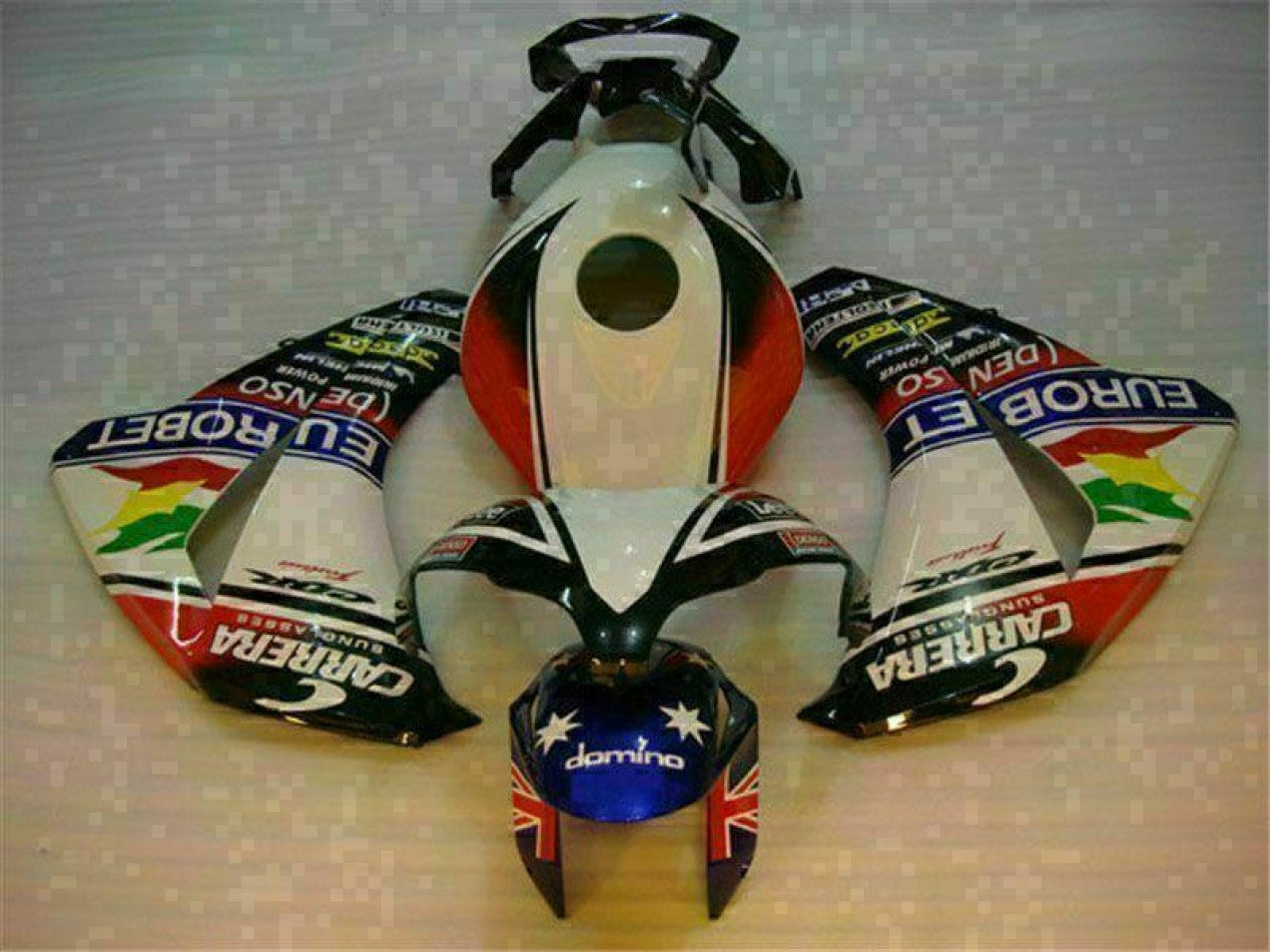 2008-2011 White Blue Honda CBR1000RR Motorcycle Fairings & Bodywork
