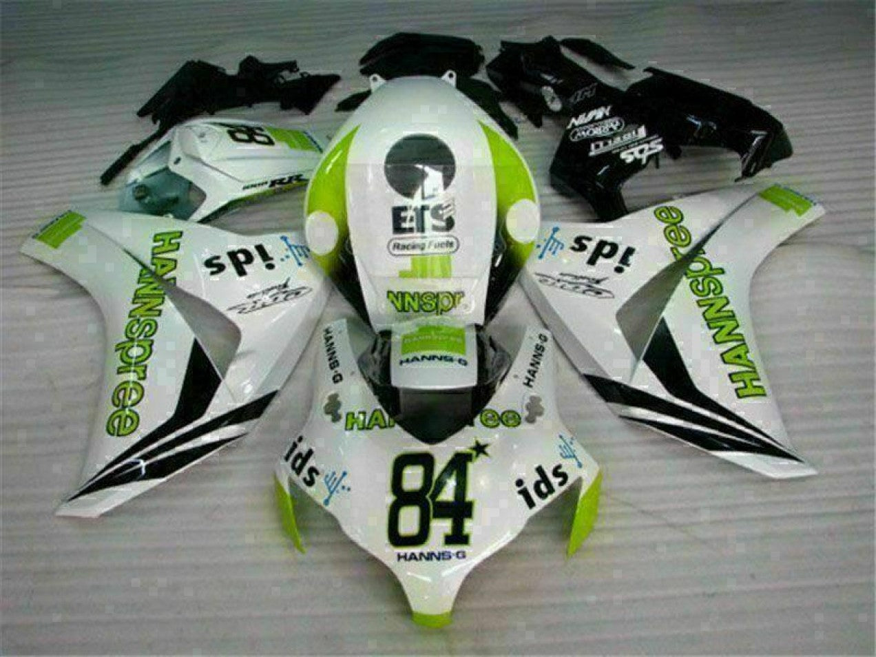 2008-2011 White Honda CBR1000RR Full Plastic Motorcycle Fairings