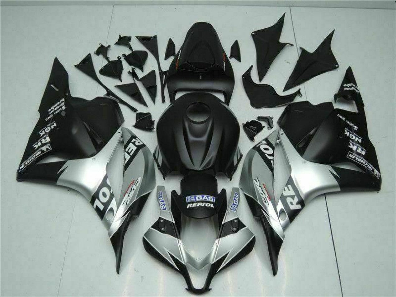 2009-2012 Black Silver Honda CBR600RR Motorcycle Fairings & Bodywork