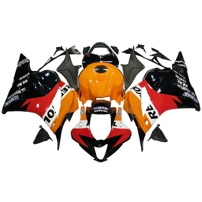 2009-2012 Honda CBR600RR Orange & Black Fairing Kit