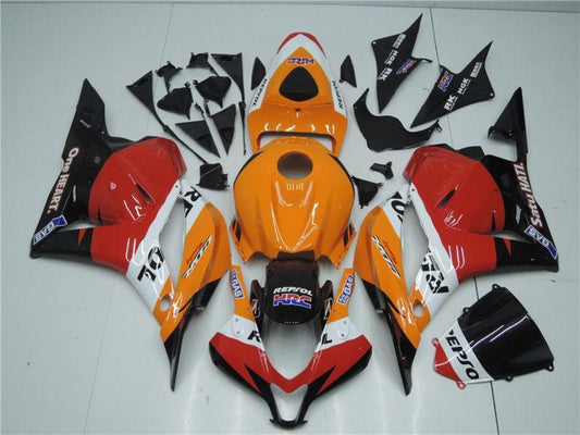 2009-2012 Orange Red Black Honda CBR600RR Motorcycle Fairings