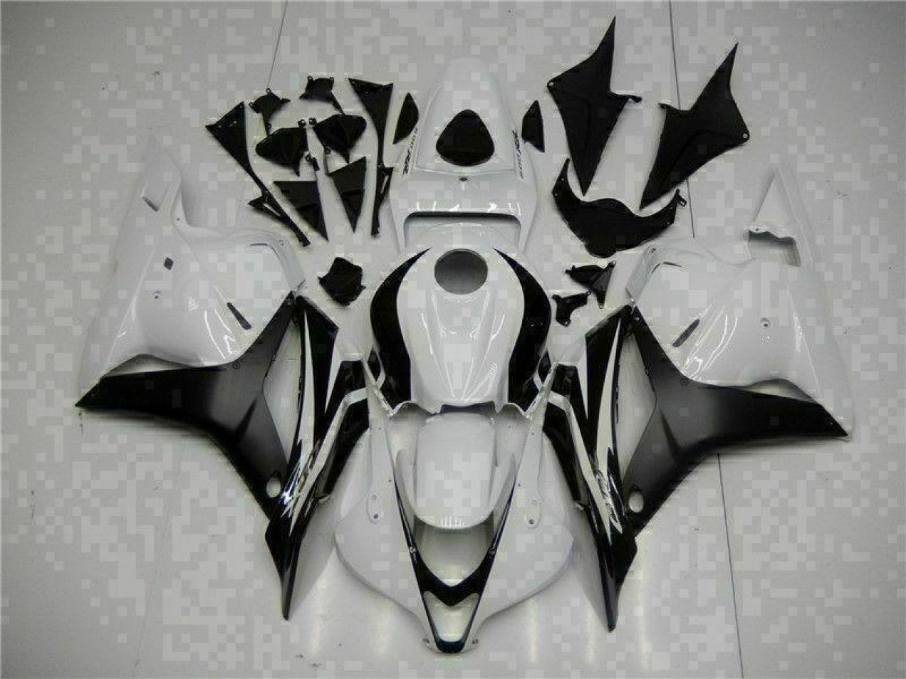 2009-2012 White Honda CBR600RR Motorcycle Fairings & Bodywork