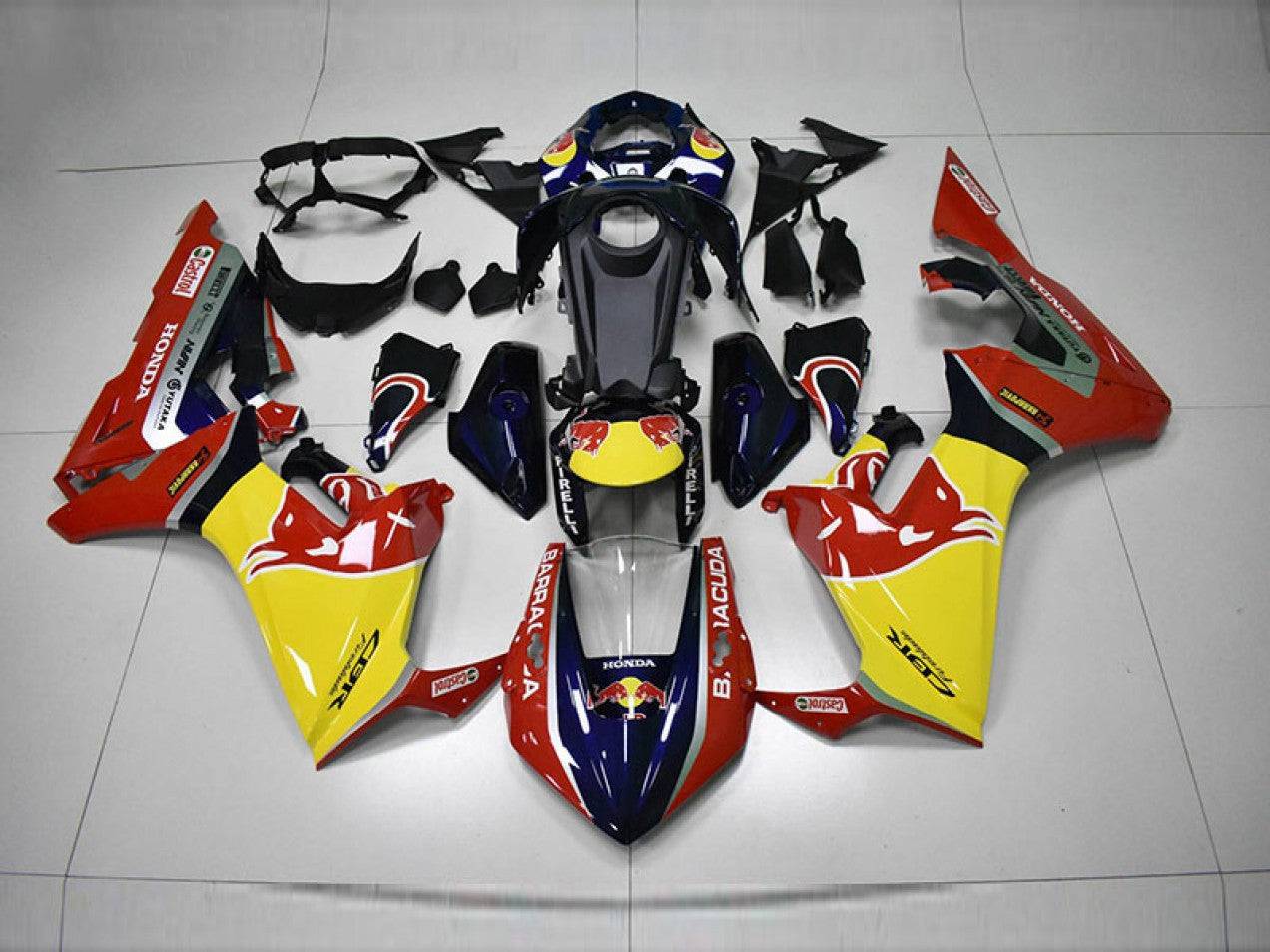 2017-2023 Blue Yellow Red Red Bull Honda CBR1000RR Motorcycle Fairing Kit