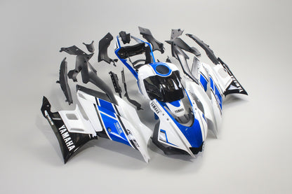 Yamaha motorcycle body parts on a white background