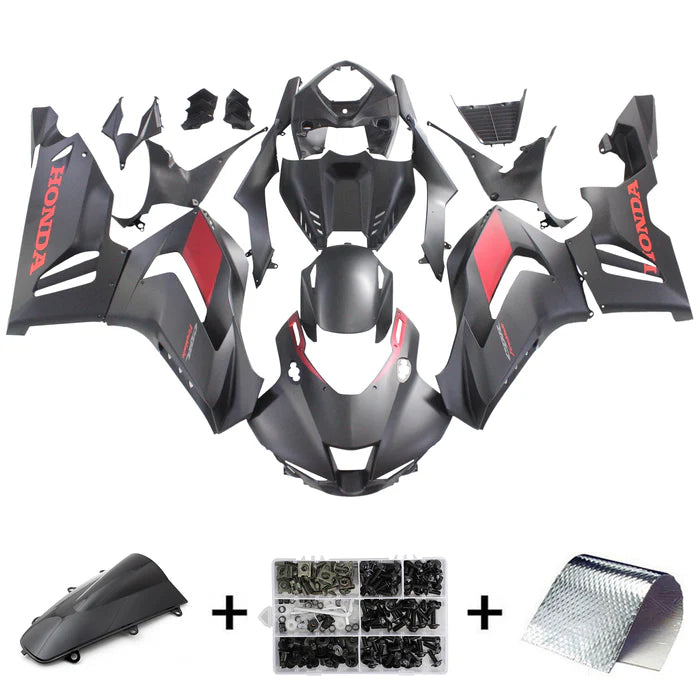2020-2023 - Honda CBR1000RR-R Matte Black&Red Logo Fairing Kit