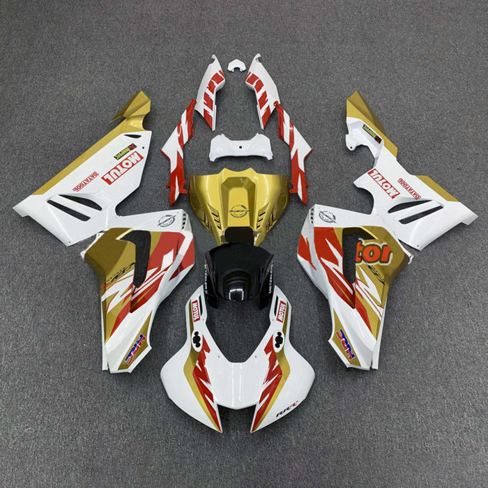 2020-2023 CBR1000RR-R Honda White & Gold Fairing Kit