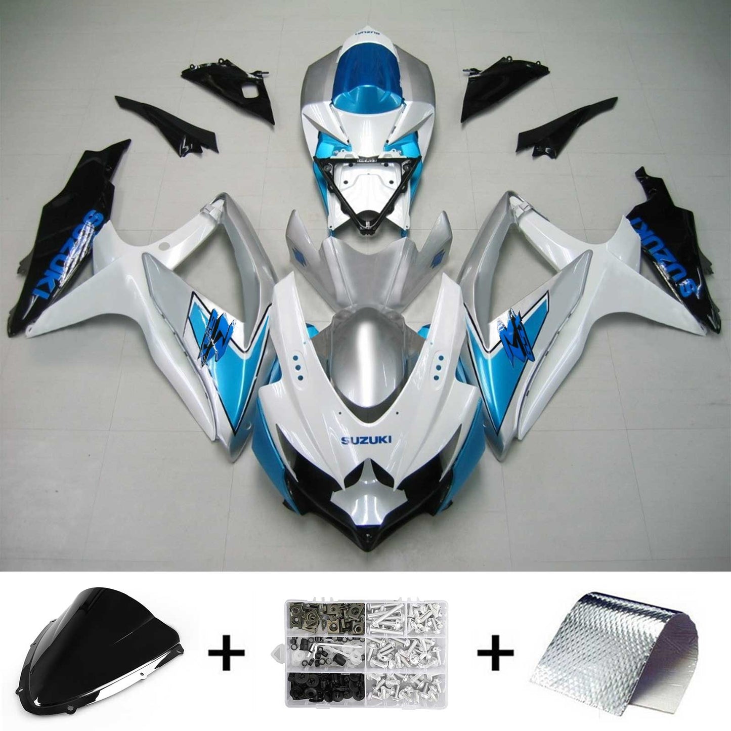 2008-2010 Suzuki GSXR 600/750 Fairing Kit Bodywork Plastic ABS K8
