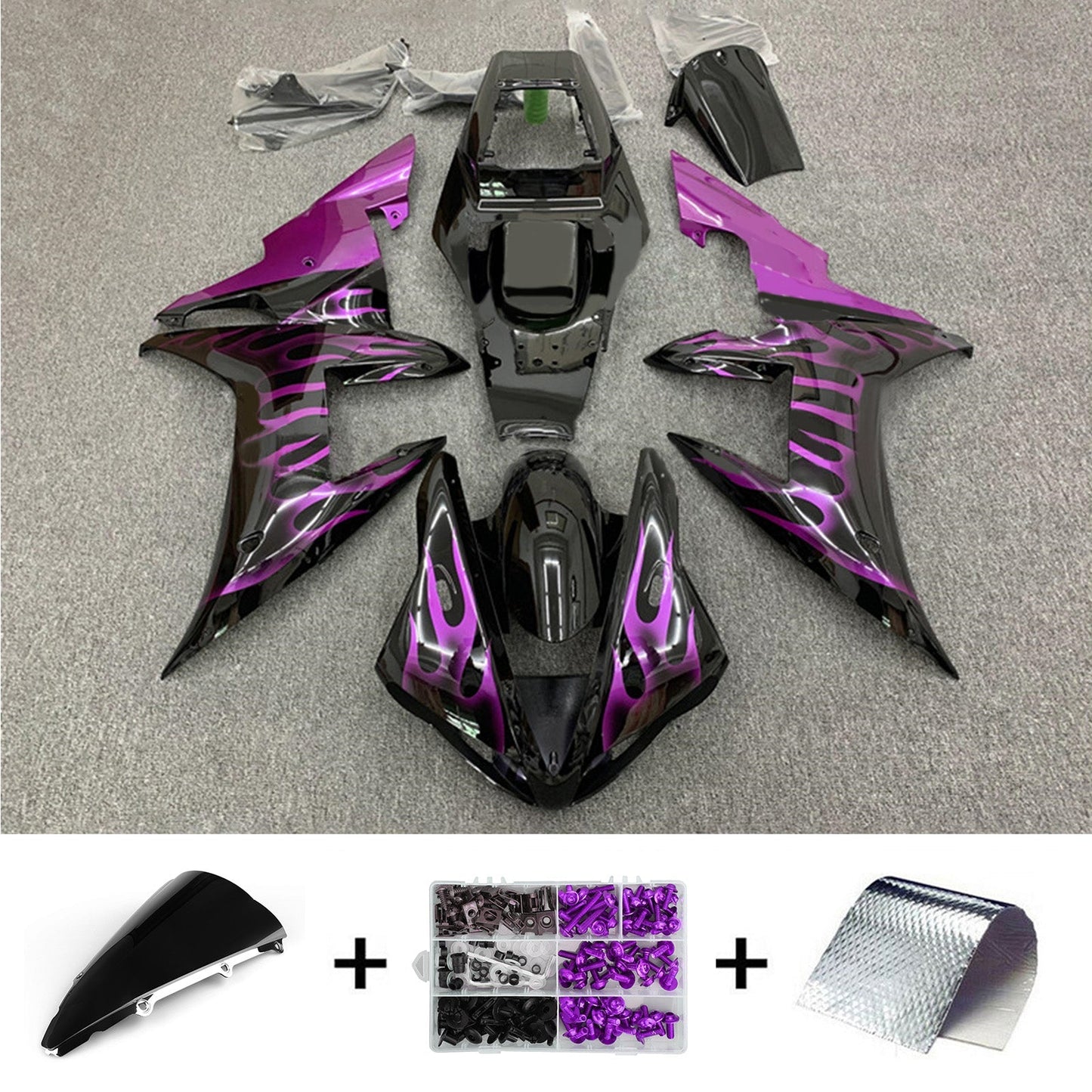 2002-2003 Yamaha YZF-R1 Fairing Kit Bodywork Plastic ABS