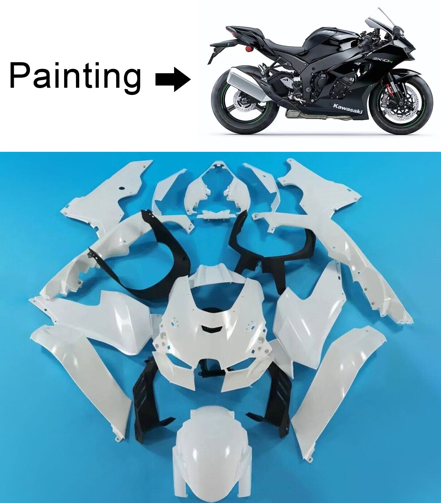 2021-2024 Kawasaki ZX-10R ZX-10RR Fairing Kit Bodywork ABS