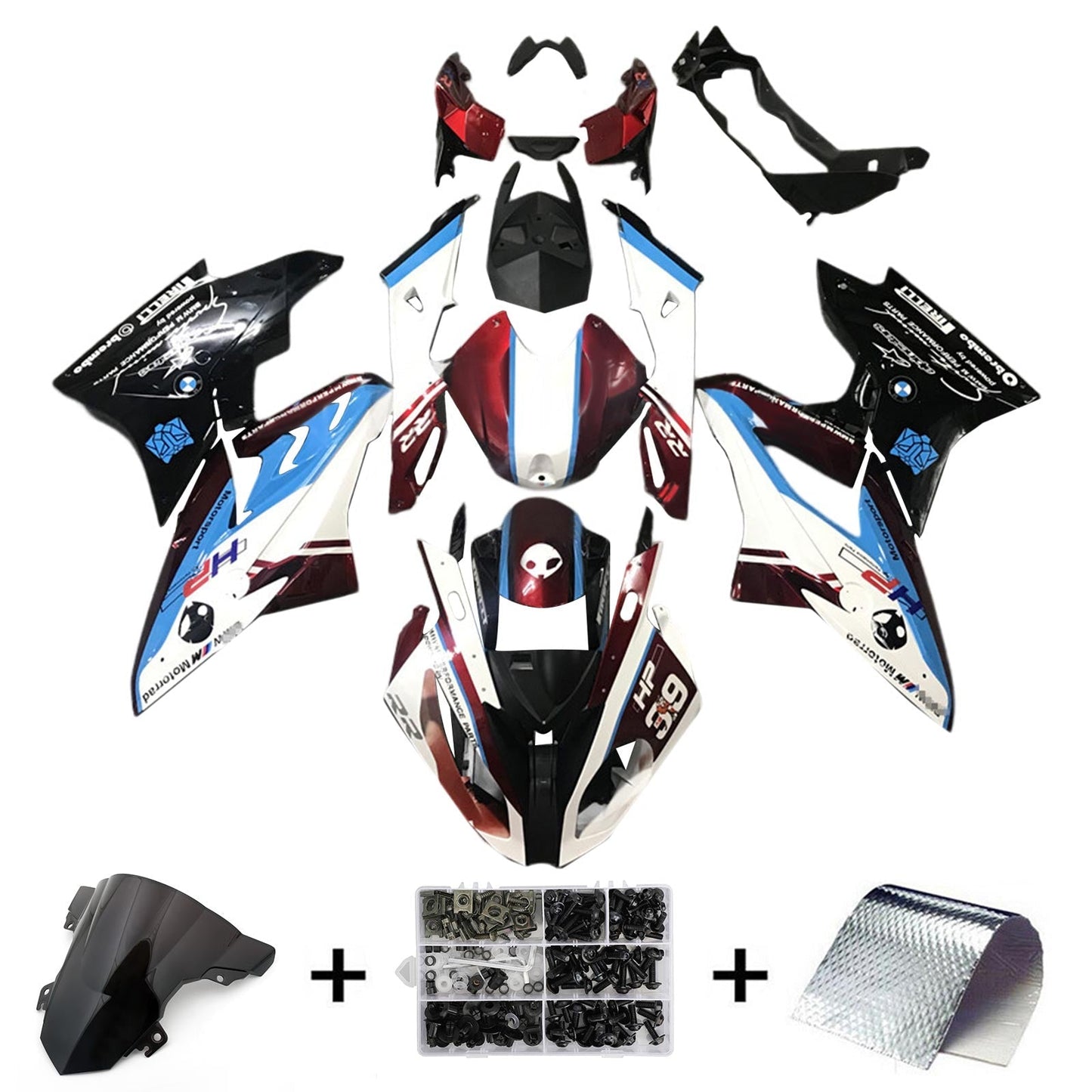 2015-2016 BMW S1000RR Fairing Kit Bodywork Plastic ABS