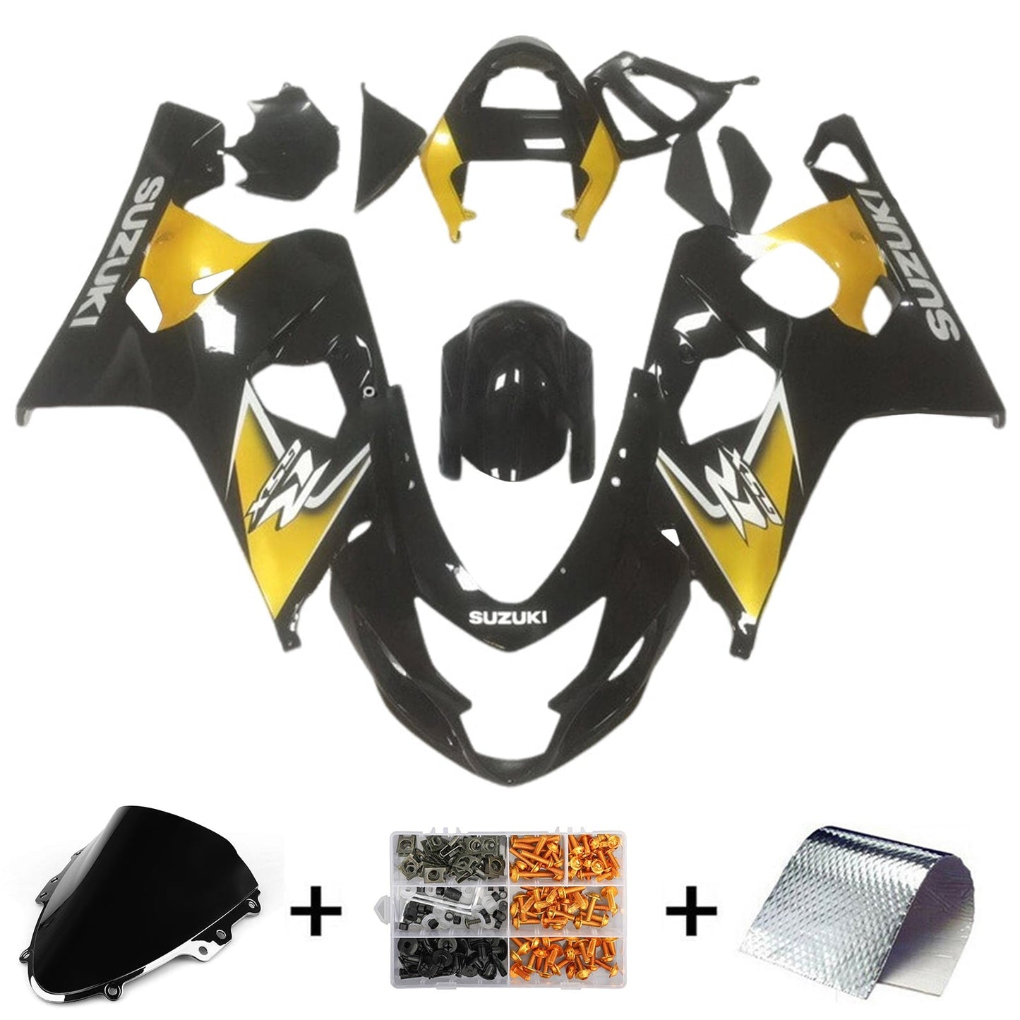 2004-2005 Suzuki GSXR 600/750 K4 Fairing Kit Bodywork Plastic ABS