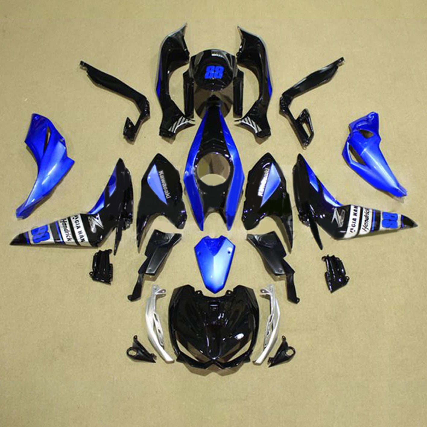 2014-2017 Kawasaki Z1000 Fairing Kit Bodywork Plastic ABS