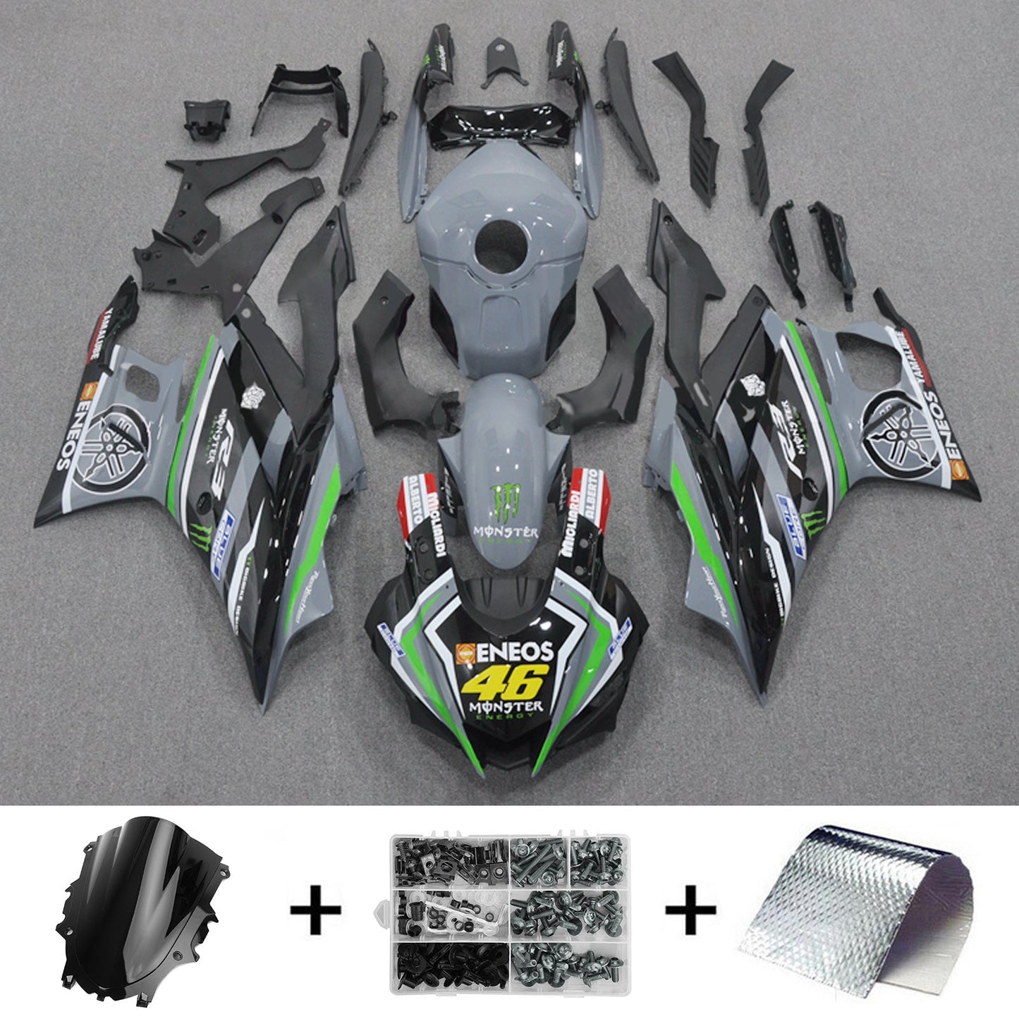 2022-2024 Yamaha YZF-R3 R25 Fairing Kit Bodywork Plastic ABS