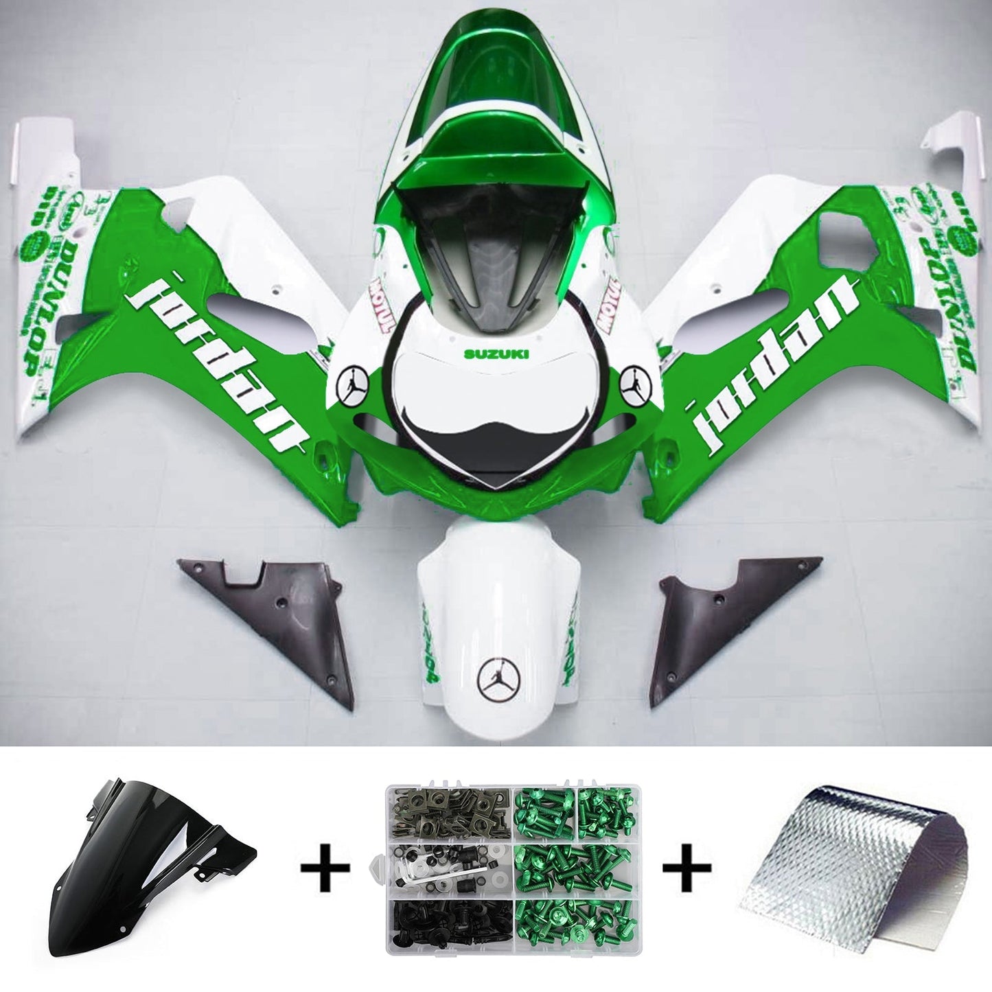 2001-2003 Suzuki GSXR750 Fairing Kit Bodywork Plastic ABS