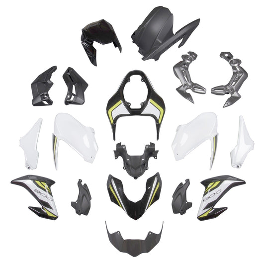 2017-2019 Fairing Fit for Kawasaki Z900 White Injection Plastic ABS Bodywork Generic