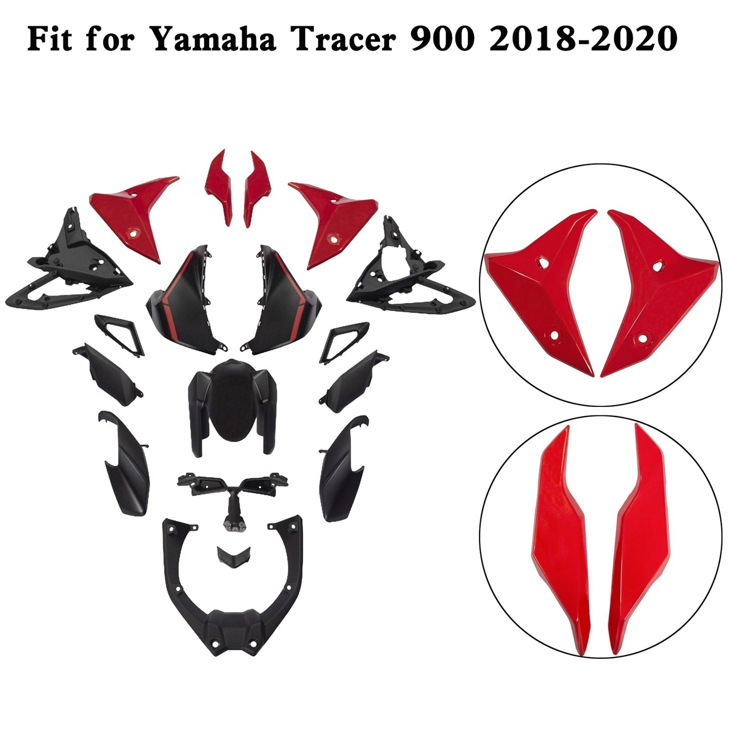 2018-2020 Yamaha Tracer 900 Tracer 900 GT ABS Plastic Bodywork Fairing Kit