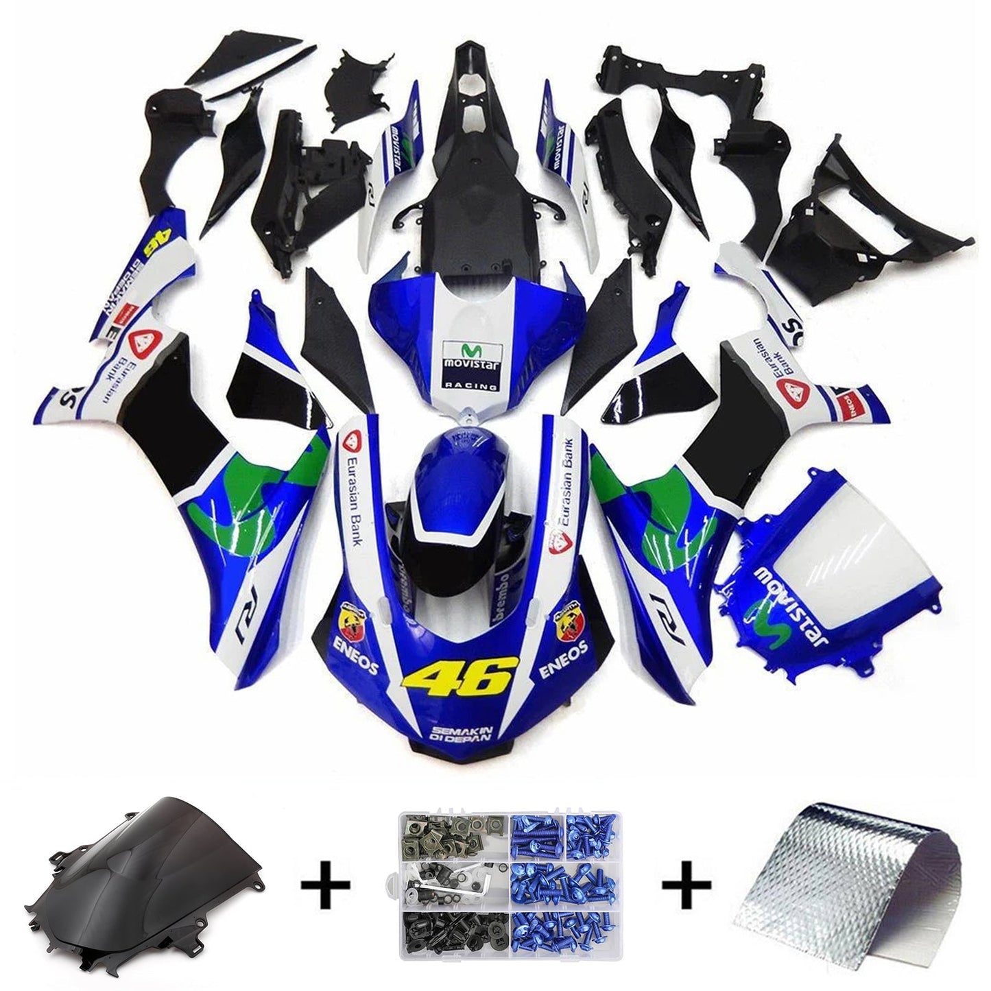 2020-2024 Yamaha YZF-R1 Fairing Kit Bodywork Plastic ABS