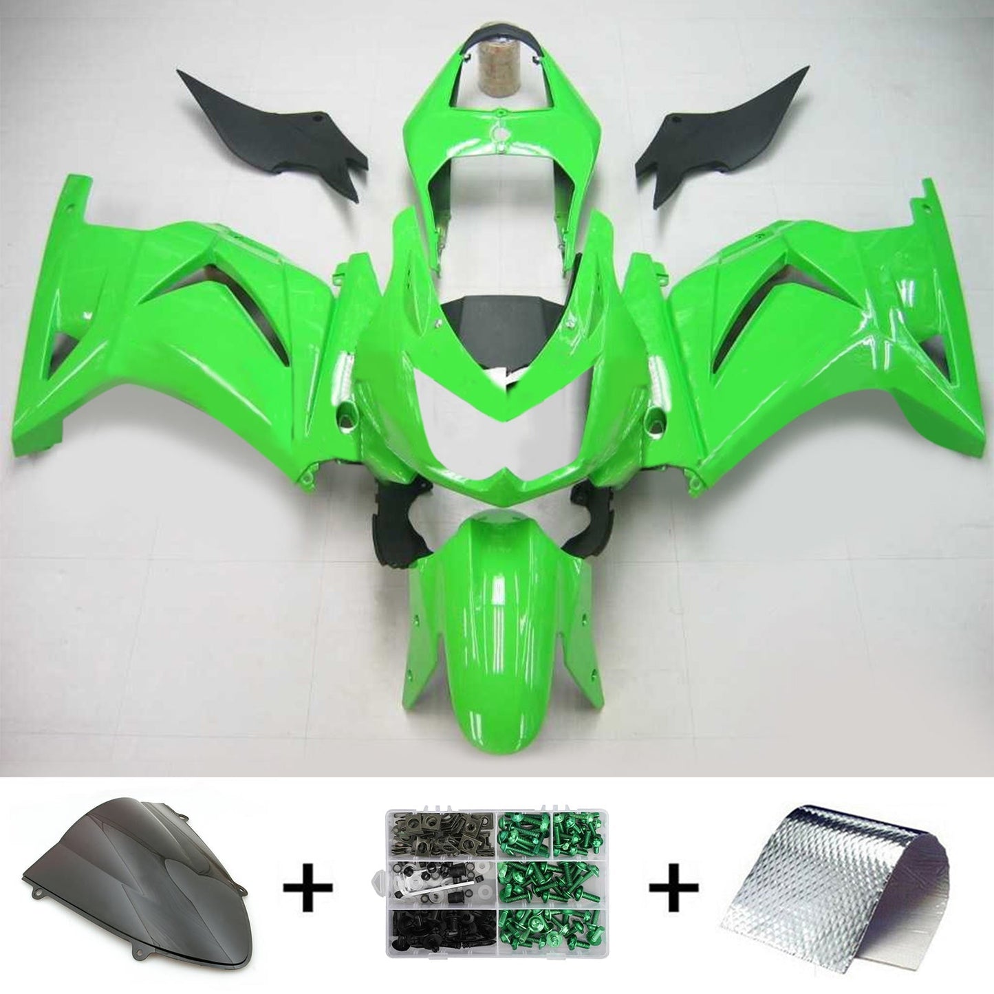 2008-2012 Kawasaki EX250/Ninja250R Fairing Kit Bodywork Plastic ABS