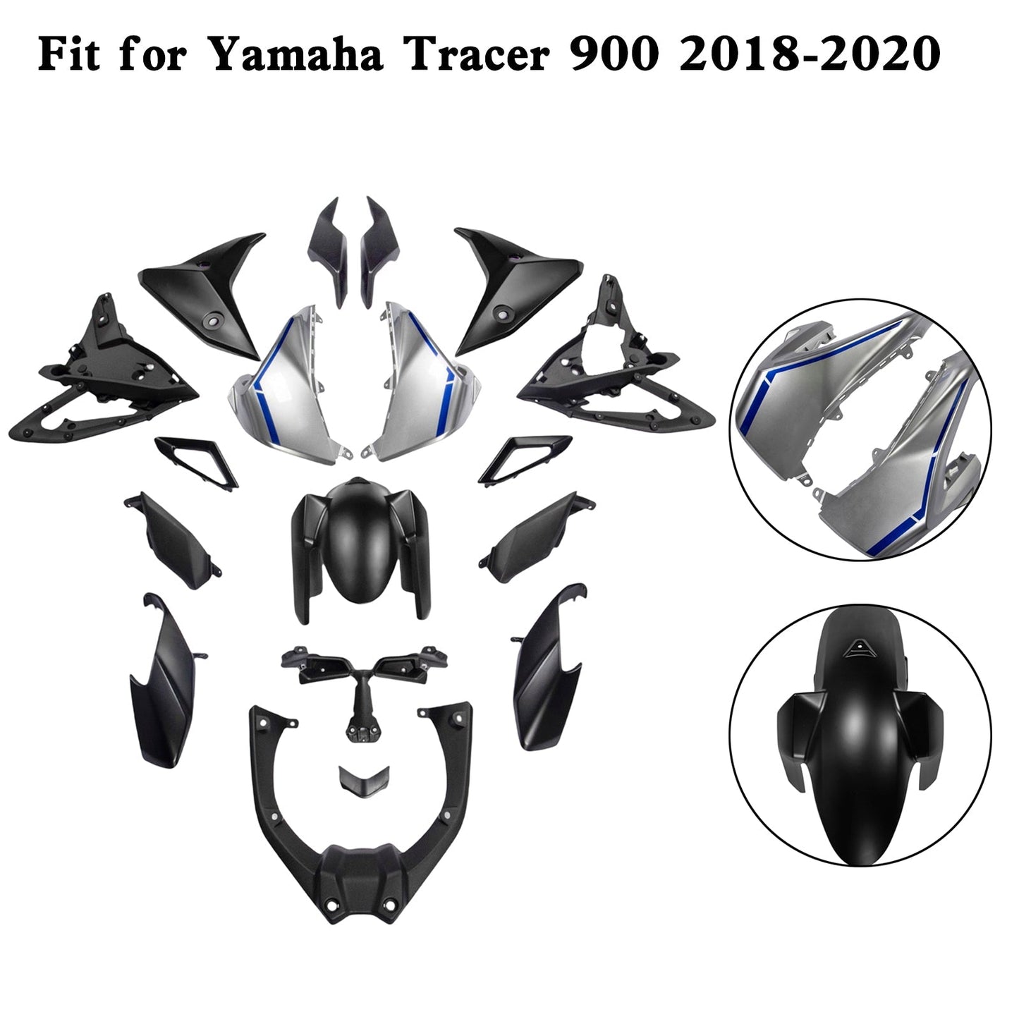 2018-2020 Yamaha Tracer 900 Tracer 900 GT ABS Plastic Bodywork Fairing Kit
